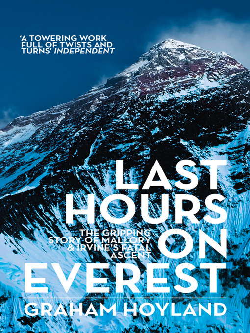 Title details for Last Hours on Everest by Graham Hoyland - Wait list